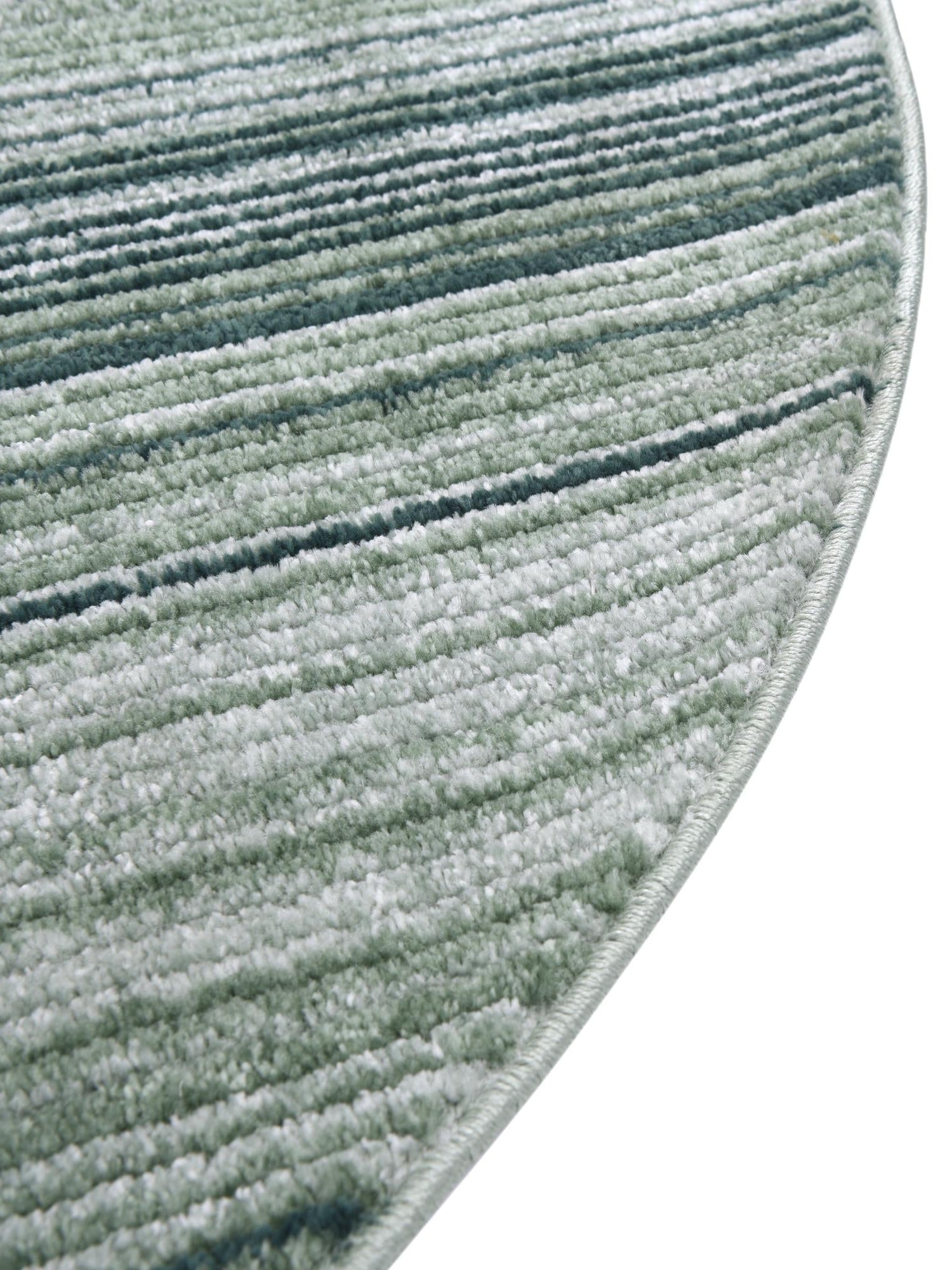 Green 5' 3 x 5' 3 Gemstone Round Area Rug Polypropylene Contemporary Carpet Easy Clean Stain Resistant for Home Design Decorating for Sale at Rug Engine