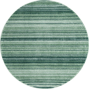 Green 5' 3 x 5' 3 Gemstone Round Area Rug Polypropylene Contemporary Carpet Easy Clean Stain Resistant for Home Design Decorating for Sale at Rug Engine
