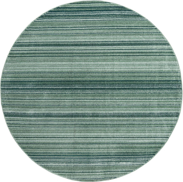 Green 7' 3 x 7' 3 Gemstone Round Area Rug Polypropylene Contemporary Carpet Easy Clean Stain Resistant for Home Design Decorating for Sale at Rug Engine