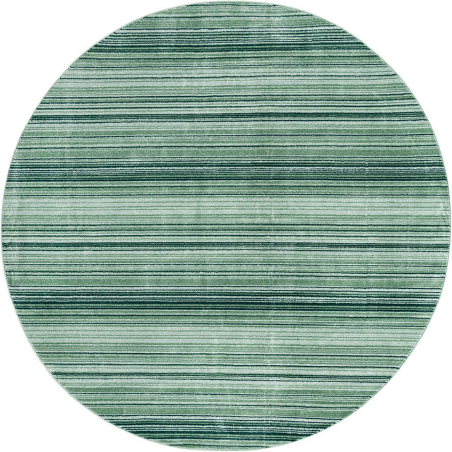 Green 10' 2 x 10' 2 Gemstone Round Area Rug Polypropylene Contemporary Carpet Easy Clean Stain Resistant for Home Design Decorating for Sale at Rug Engine