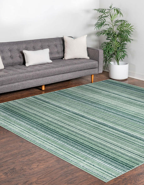 Green 7' 3 x 7' 3 Gemstone Square Area Rug Polypropylene Contemporary Carpet Easy Clean Stain Resistant for Home Design Decorating for Sale at Rug Engine