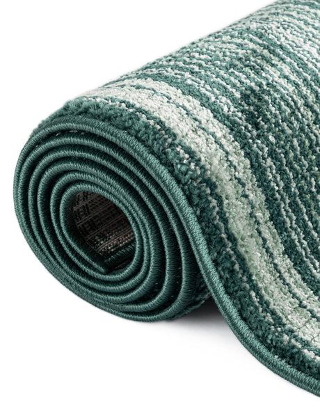 Green 7' 3 x 7' 3 Gemstone Square Area Rug Polypropylene Contemporary Carpet Easy Clean Stain Resistant for Home Design Decorating for Sale at Rug Engine