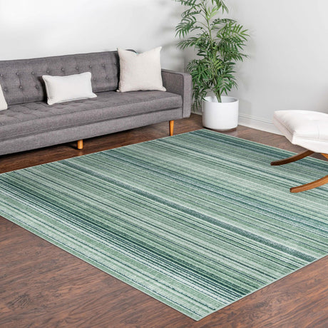 Green 7' 3 x 7' 3 Gemstone Square Area Rug Polypropylene Contemporary Carpet Easy Clean Stain Resistant for Home Design Decorating for Sale at Rug Engine