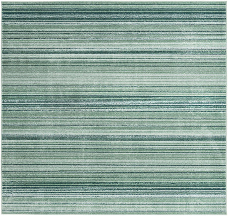 Green 7' 3 x 7' 3 Gemstone Square Area Rug Polypropylene Contemporary Carpet Easy Clean Stain Resistant for Home Design Decorating for Sale at Rug Engine