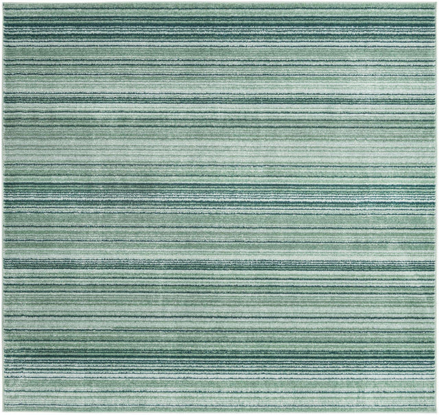 Green 7' 3 x 7' 3 Gemstone Square Area Rug Polypropylene Contemporary Carpet Easy Clean Stain Resistant for Home Design Decorating for Sale at Rug Engine