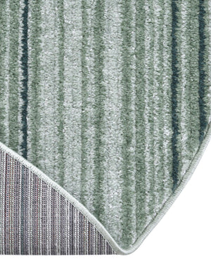 Green 4' 1 x 6' 3 Gemstone Oval Area Rug Polypropylene Contemporary Carpet Easy Clean Stain Resistant for Home Design Decorating for Sale at Rug Engine