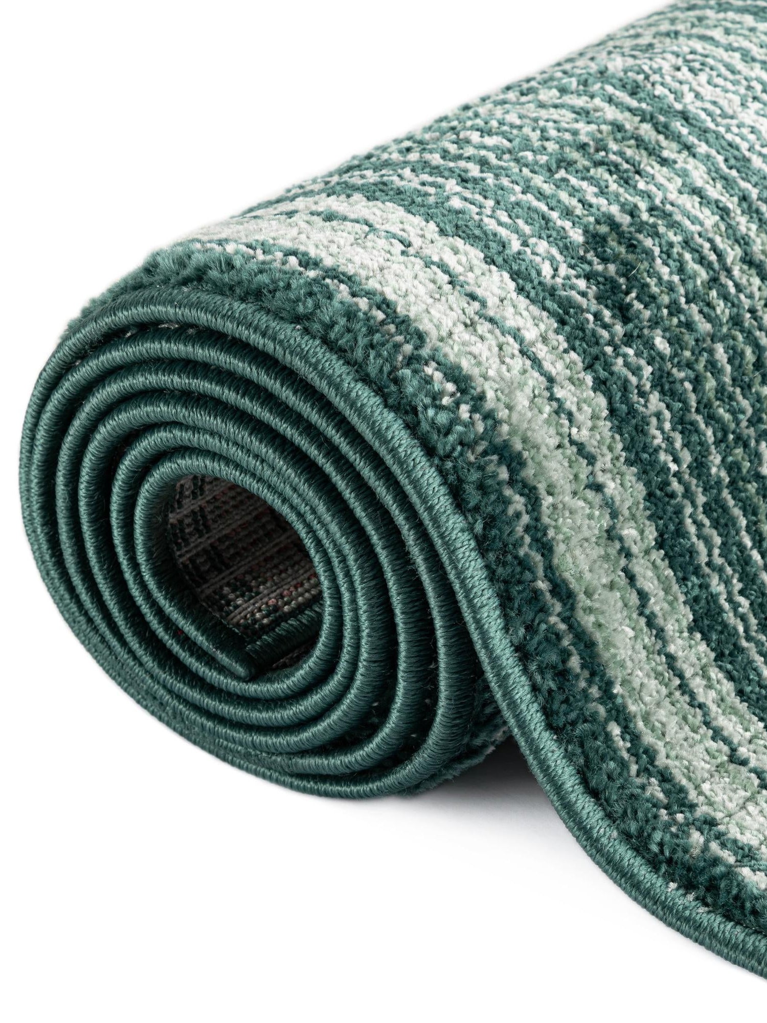 Green 2' 2 x 5' 11 Gemstone Runner Area Rug Polypropylene Contemporary Carpet Easy Clean Stain Resistant for Home Design Decorating for Sale at Rug Engine