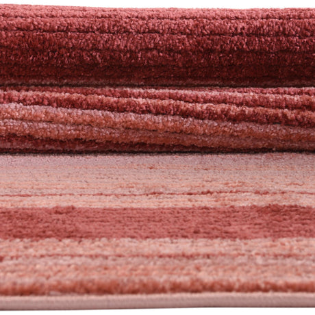 Rusty Pink Rose 9' x 12' Gemstone Rectangle Area Rug Polypropylene Contemporary Carpet Easy Clean Stain Resistant for Home Design Decorating for Sale at Rug Engine