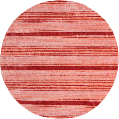 Rusty Pink Rose 10' 2 x 10' 2 Gemstone Round Area Rug Polypropylene Contemporary Carpet Easy Clean Stain Resistant for Home Design Decorating for Sale at Rug Engine