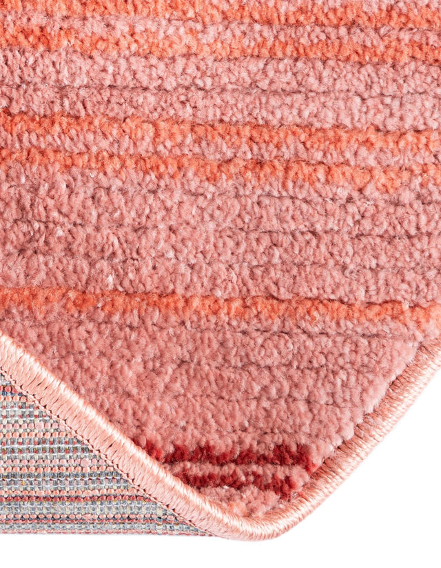 Rusty Pink Rose 5' 3 x 8' Gemstone Oval Area Rug Polypropylene Contemporary Carpet Easy Clean Stain Resistant for Home Design Decorating for Sale at Rug Engine