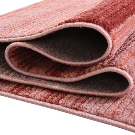 Rusty Pink Rose 4' 1 x 4' 1 Gemstone Octagon Area Rug Polypropylene Contemporary Carpet Easy Clean Stain Resistant for Home Design Decorating for Sale at Rug Engine