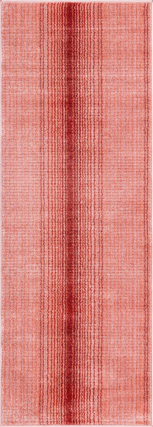 Rusty Pink Rose 2' 2 x 5' 11 Gemstone Runner Area Rug Polypropylene Contemporary Carpet Easy Clean Stain Resistant for Home Design Decorating for Sale at Rug Engine