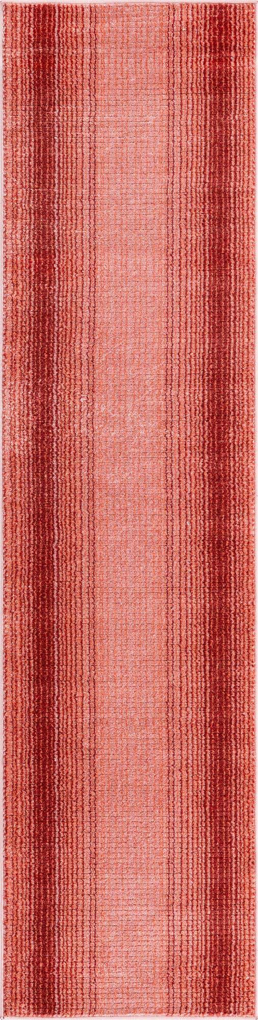 Rusty Pink Rose 2' 2 x 8' Gemstone Runner Area Rug Polypropylene Contemporary Carpet Easy Clean Stain Resistant for Home Design Decorating for Sale at Rug Engine