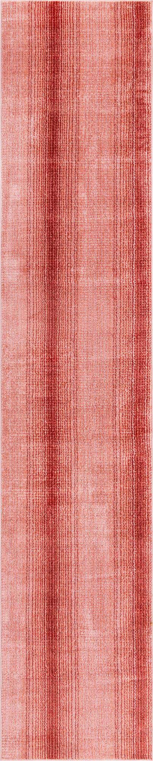 Rusty Pink Rose 2' 7 x 12' Gemstone Runner Area Rug Polypropylene Contemporary Carpet Easy Clean Stain Resistant for Home Design Decorating for Sale at Rug Engine