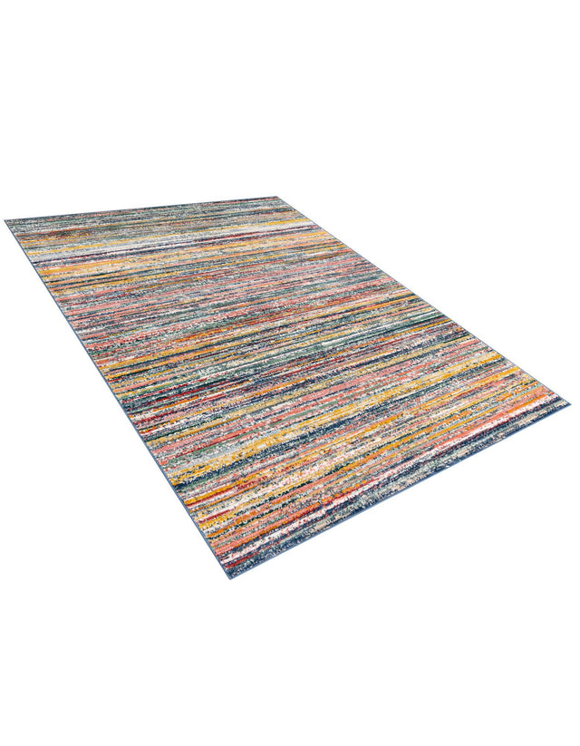 Multicolor 6' 1 x 9' 2 Gemstone Rectangle Area Rug Polypropylene Contemporary Carpet Easy Clean Stain Resistant for Home Design Decorating for Sale at Rug Engine