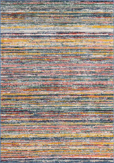 Multicolor 6' 1 x 9' 2 Gemstone Rectangle Area Rug Polypropylene Contemporary Carpet Easy Clean Stain Resistant for Home Design Decorating for Sale at Rug Engine