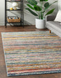 Multicolor 2' 2 x 3' 1 Gemstone Rectangle Area Rug Polypropylene Contemporary Carpet Easy Clean Stain Resistant for Home Design Decorating for Sale at Rug Engine