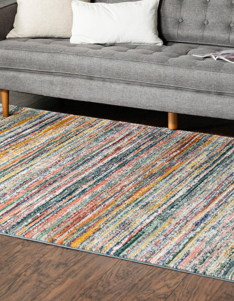 Multicolor 2' 2 x 3' 1 Gemstone Rectangle Area Rug Polypropylene Contemporary Carpet Easy Clean Stain Resistant for Home Design Decorating for Sale at Rug Engine