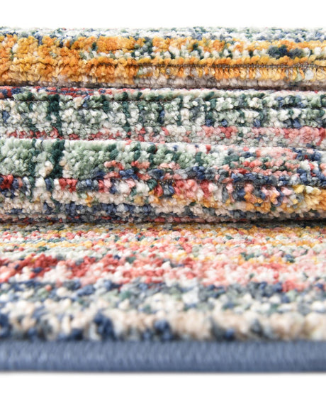 Multicolor 4' 1 x 6' 3 Gemstone Rectangle Area Rug Polypropylene Contemporary Carpet Easy Clean Stain Resistant for Home Design Decorating for Sale at Rug Engine