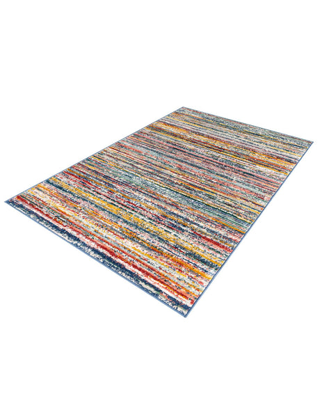 Multicolor 4' 1 x 6' 3 Gemstone Rectangle Area Rug Polypropylene Contemporary Carpet Easy Clean Stain Resistant for Home Design Decorating for Sale at Rug Engine