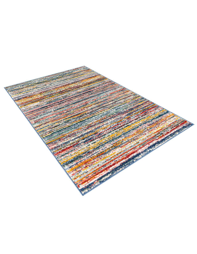 Multicolor 4' 1 x 6' 3 Gemstone Rectangle Area Rug Polypropylene Contemporary Carpet Easy Clean Stain Resistant for Home Design Decorating for Sale at Rug Engine