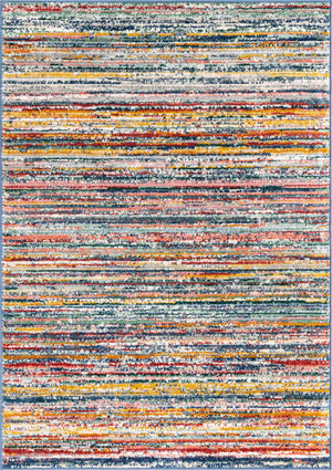 Multicolor 4' 1 x 6' 3 Gemstone Rectangle Area Rug Polypropylene Contemporary Carpet Easy Clean Stain Resistant for Home Design Decorating for Sale at Rug Engine