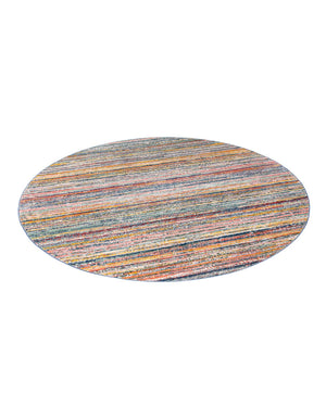 Multicolor 10' 2 x 10' 2 Gemstone Round Area Rug Polypropylene Contemporary Carpet Easy Clean Stain Resistant for Home Design Decorating for Sale at Rug Engine