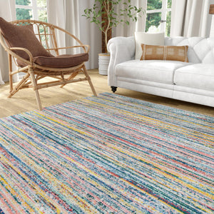 Multicolor 9' 10 x 9' 10 Gemstone Square Area Rug Polypropylene Contemporary Carpet Easy Clean Stain Resistant for Home Design Decorating for Sale at Rug Engine
