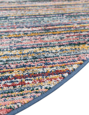Multicolor 4' 1 x 6' 3 Gemstone Oval Area Rug Polypropylene Contemporary Carpet Easy Clean Stain Resistant for Home Design Decorating for Sale at Rug Engine