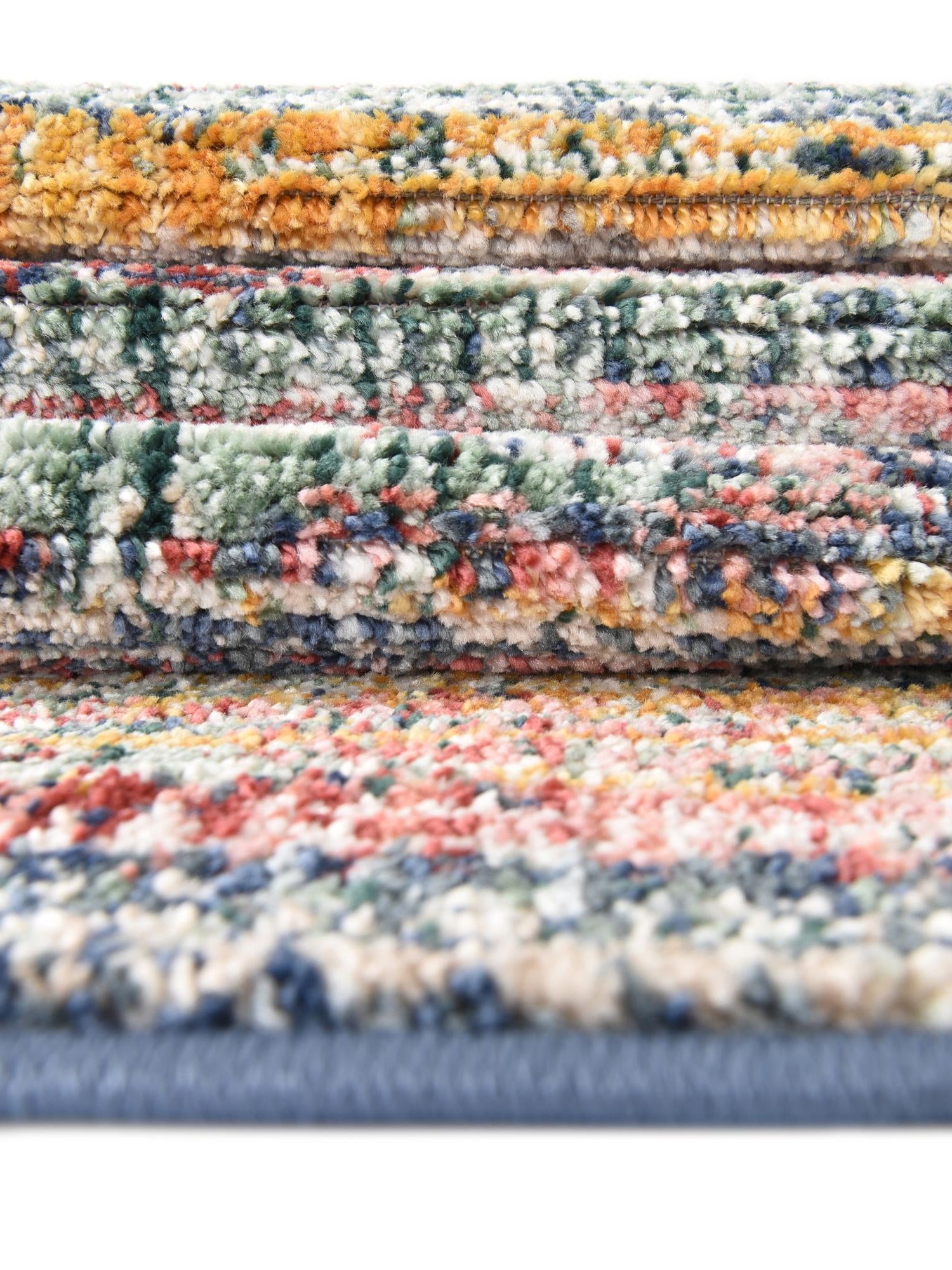 Multicolor 4' 1 x 6' 3 Gemstone Oval Area Rug Polypropylene Contemporary Carpet Easy Clean Stain Resistant for Home Design Decorating for Sale at Rug Engine