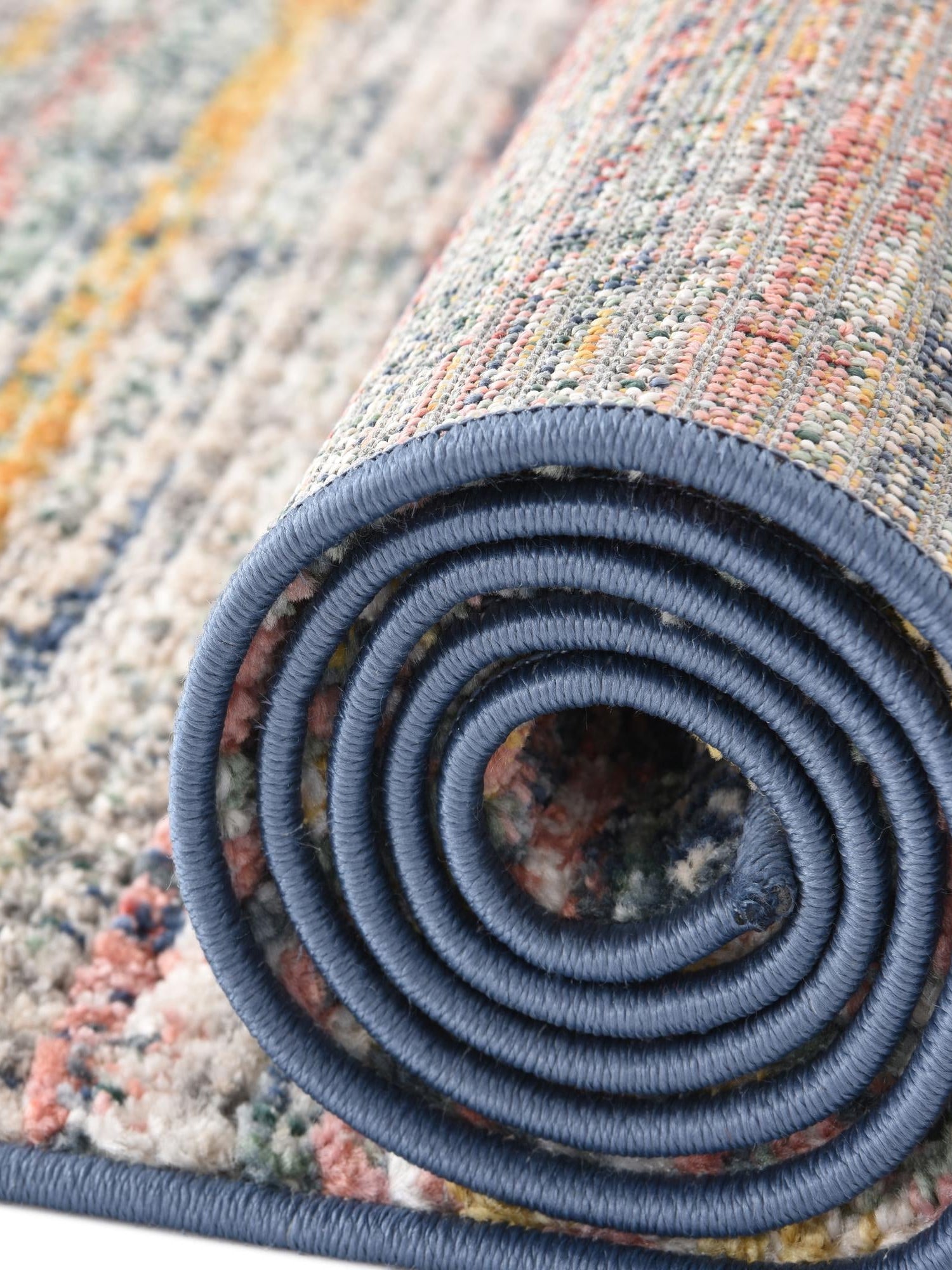 Multicolor 4' 1 x 4' 1 Gemstone Octagon Area Rug Polypropylene Contemporary Carpet Easy Clean Stain Resistant for Home Design Decorating for Sale at Rug Engine