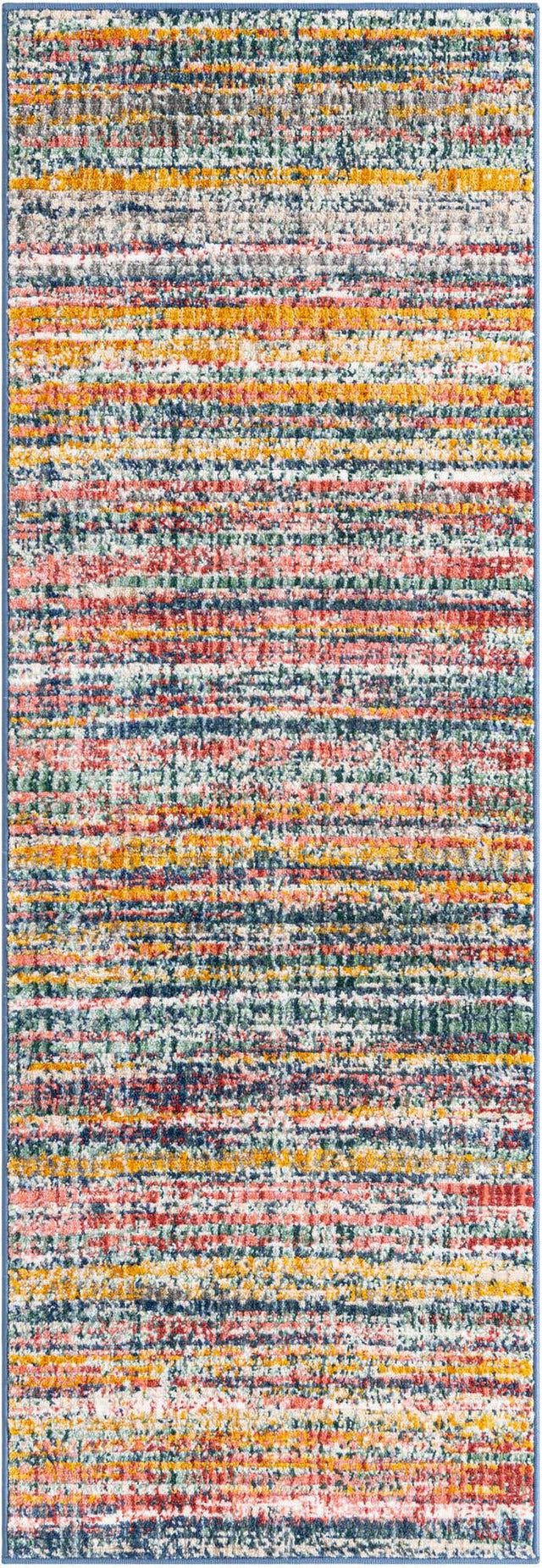 Multicolor 2' 2 x 5' 11 Gemstone Runner Area Rug Polypropylene Contemporary Carpet Easy Clean Stain Resistant for Home Design Decorating for Sale at Rug Engine