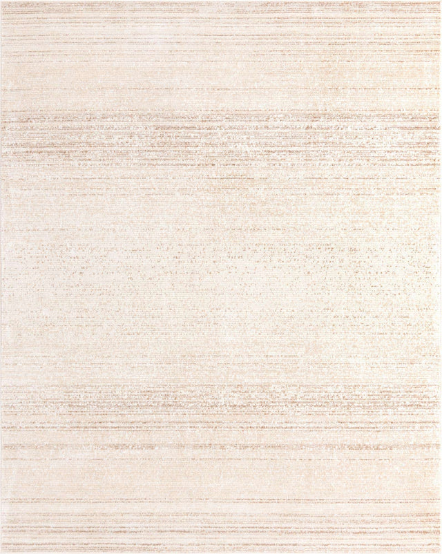 Ivory 9' x 12' Gemstone Rectangle Area Rug Polypropylene Contemporary Carpet Easy Clean Stain Resistant for Home Design Decorating for Sale at Rug Engine