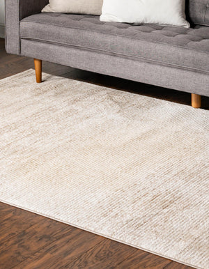 Ivory 7' 10 x 10' 2 Gemstone Rectangle Area Rug Polypropylene Contemporary Carpet Easy Clean Stain Resistant for Home Design Decorating for Sale at Rug Engine