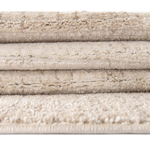 Ivory 6' 1 x 9' 2 Gemstone Rectangle Area Rug Polypropylene Contemporary Carpet Easy Clean Stain Resistant for Home Design Decorating for Sale at Rug Engine