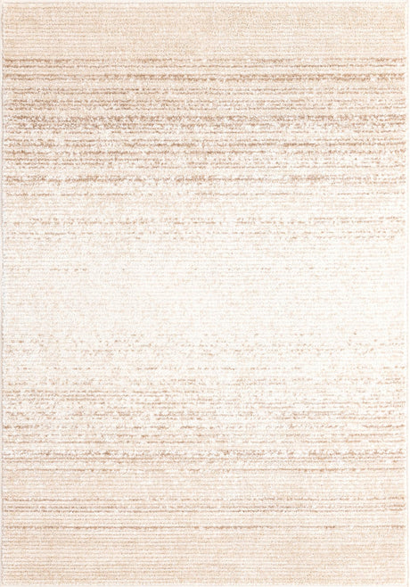 Ivory 4' 1 x 6' 3 Gemstone Rectangle Area Rug Polypropylene Contemporary Carpet Easy Clean Stain Resistant for Home Design Decorating for Sale at Rug Engine
