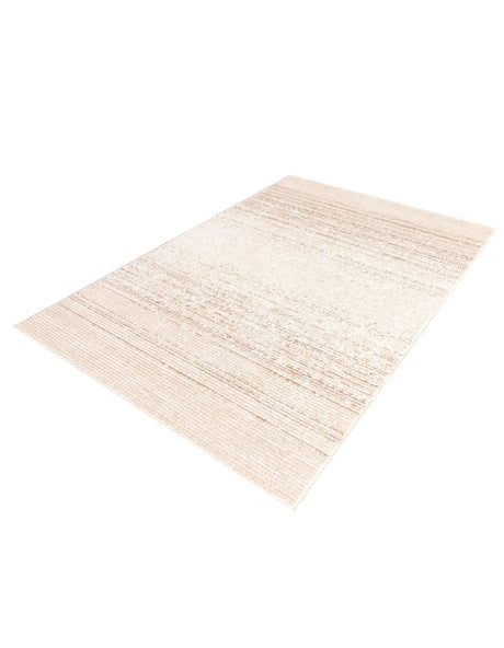 Ivory 4' 1 x 6' 3 Gemstone Rectangle Area Rug Polypropylene Contemporary Carpet Easy Clean Stain Resistant for Home Design Decorating for Sale at Rug Engine
