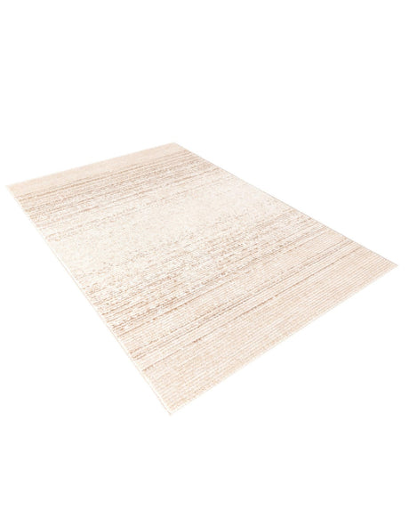 Ivory 4' 1 x 6' 3 Gemstone Rectangle Area Rug Polypropylene Contemporary Carpet Easy Clean Stain Resistant for Home Design Decorating for Sale at Rug Engine