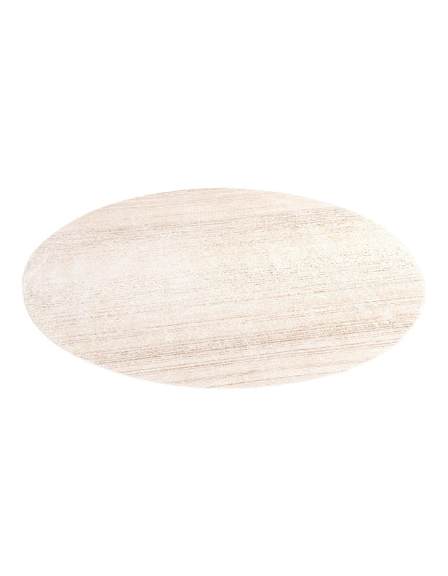 Ivory 10' 2 x 10' 2 Gemstone Round Area Rug Polypropylene Contemporary Carpet Easy Clean Stain Resistant for Home Design Decorating for Sale at Rug Engine