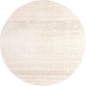 Ivory 10' 2 x 10' 2 Gemstone Round Area Rug Polypropylene Contemporary Carpet Easy Clean Stain Resistant for Home Design Decorating for Sale at Rug Engine