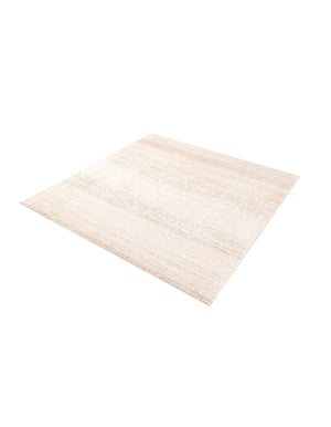 Ivory 9' 10 x 9' 10 Gemstone Square Area Rug Polypropylene Contemporary Carpet Easy Clean Stain Resistant for Home Design Decorating for Sale at Rug Engine
