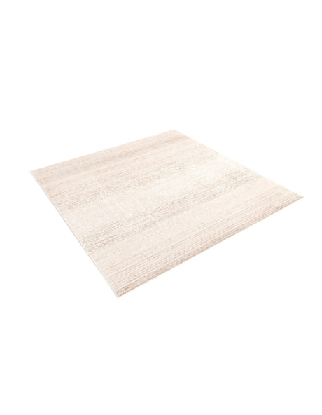 Ivory 9' 10 x 9' 10 Gemstone Square Area Rug Polypropylene Contemporary Carpet Easy Clean Stain Resistant for Home Design Decorating for Sale at Rug Engine