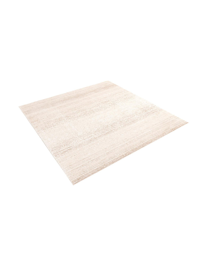 Ivory 9' 10 x 9' 10 Gemstone Square Area Rug Polypropylene Contemporary Carpet Easy Clean Stain Resistant for Home Design Decorating for Sale at Rug Engine
