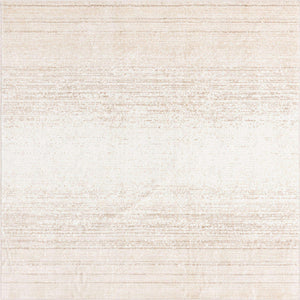Ivory 7' 3 x 7' 3 Gemstone Square Area Rug Polypropylene Contemporary Carpet Easy Clean Stain Resistant for Home Design Decorating for Sale at Rug Engine