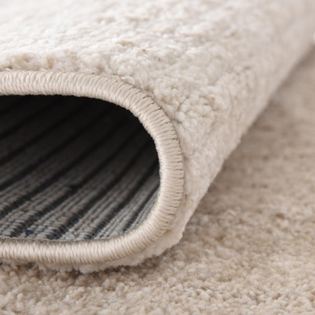 Ivory 4' 1 x 6' 3 Gemstone Oval Area Rug Polypropylene Contemporary Carpet Easy Clean Stain Resistant for Home Design Decorating for Sale at Rug Engine