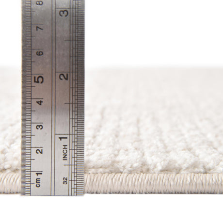 Ivory 4' 1 x 4' 1 Gemstone Octagon Area Rug Polypropylene Contemporary Carpet Easy Clean Stain Resistant for Home Design Decorating for Sale at Rug Engine