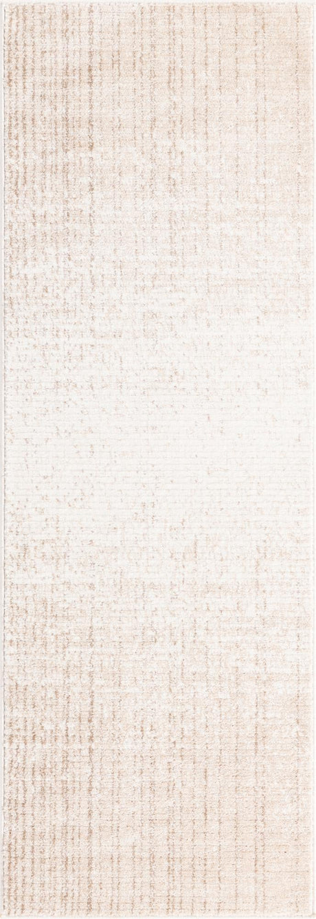 Ivory 2' 2 x 5' 11 Gemstone Runner Area Rug Polypropylene Contemporary Carpet Easy Clean Stain Resistant for Home Design Decorating for Sale at Rug Engine