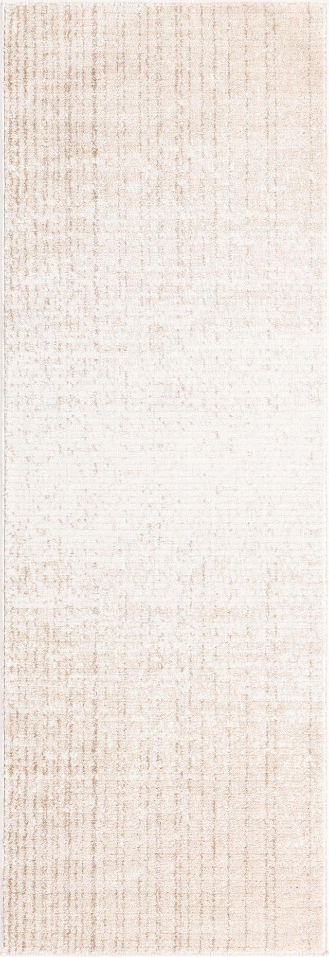 Ivory 2' 2 x 5' 11 Gemstone Runner Area Rug Polypropylene Contemporary Carpet Easy Clean Stain Resistant for Home Design Decorating for Sale at Rug Engine