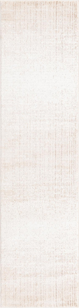 Ivory 2' 2 x 8' Gemstone Runner Area Rug Polypropylene Contemporary Carpet Easy Clean Stain Resistant for Home Design Decorating for Sale at Rug Engine