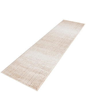 Ivory 2' 2 x 8' Gemstone Runner Area Rug Polypropylene Contemporary Carpet Easy Clean Stain Resistant for Home Design Decorating for Sale at Rug Engine